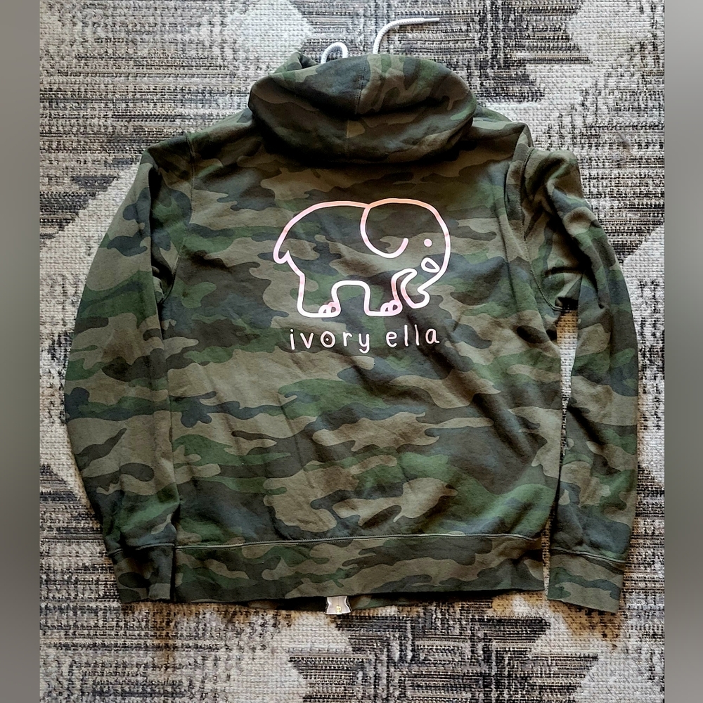 Like New Ivory Ella's Zip Up